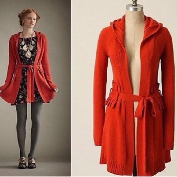 Anthropologie Sweaters - Charlie & Robin S Squeezebox Cardigan Orange